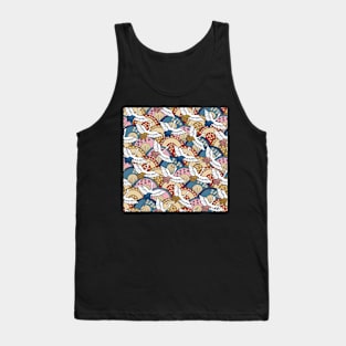 Japanese crane pattern Tank Top